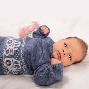 Bluum strikkegenser - Traktorgenseren i Pure Eco Baby Wool