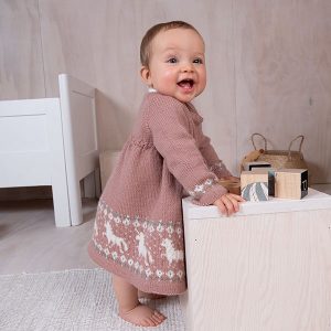 Bluum strikkekjole - Enhjørning i Pure Eco Baby Wool